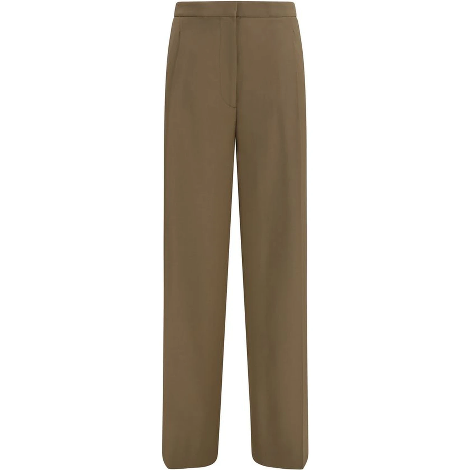 Brown Wool Oves Aries Casual Pants