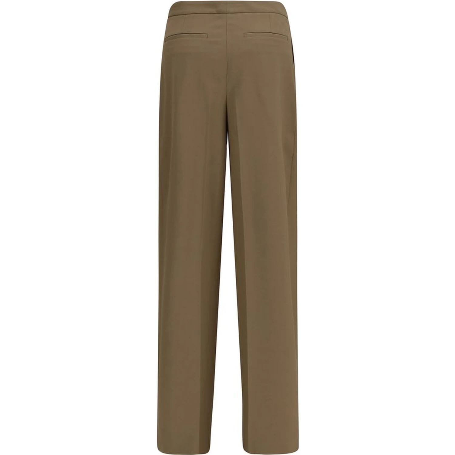 Brown Wool Oves Aries Casual Pants