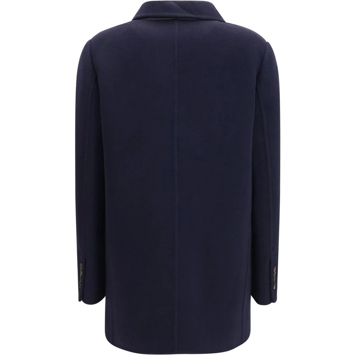 Blue Wool Oves Aries Full-Length Jacket