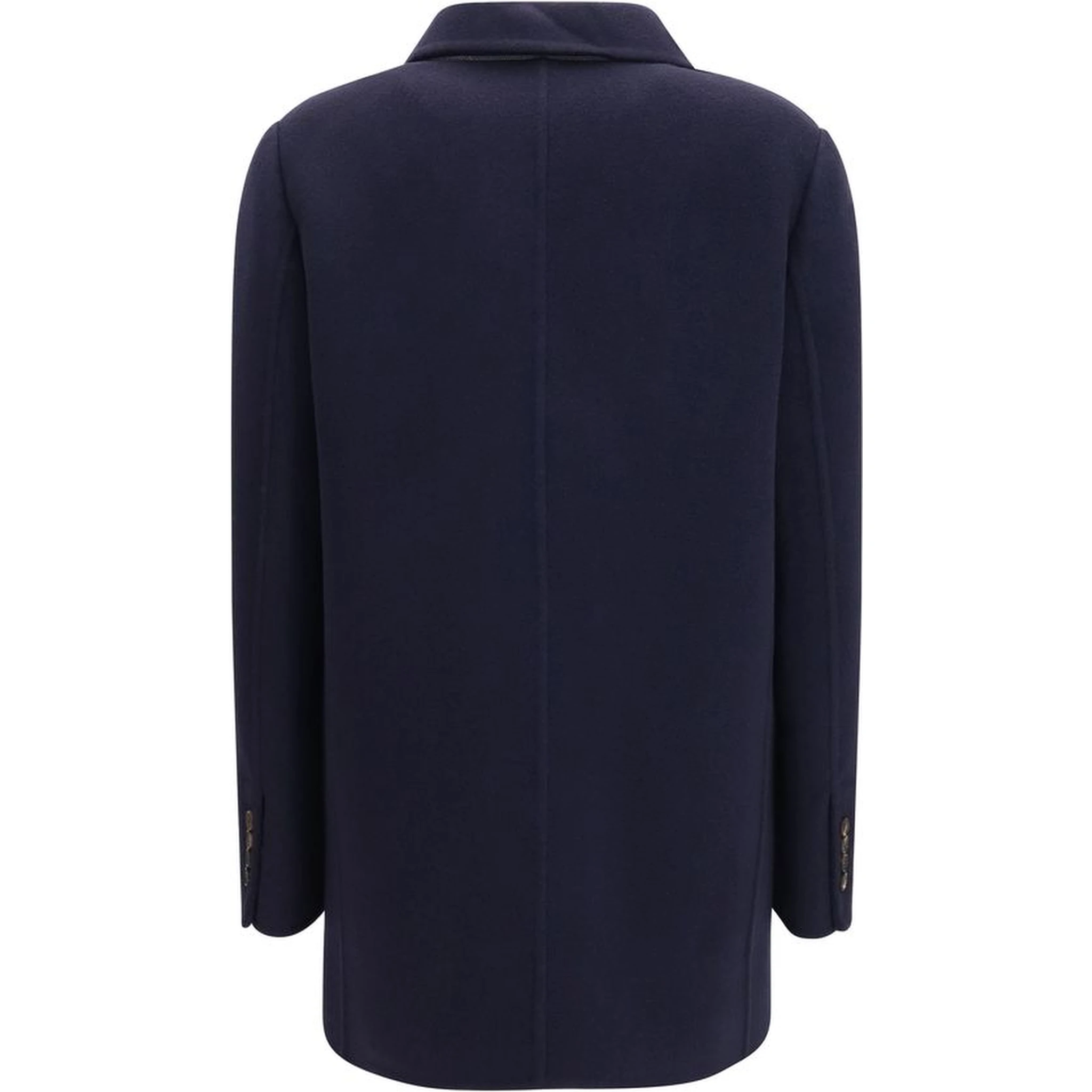 Blue Wool Oves Aries Full-Length Jacket