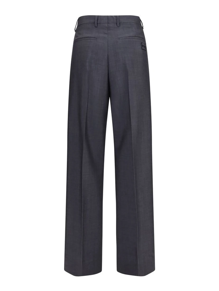 Gray Wool Oves Aries Dress Pants