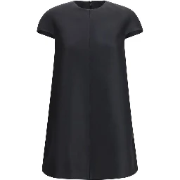 Black Wool Oves Aries Casual Dress