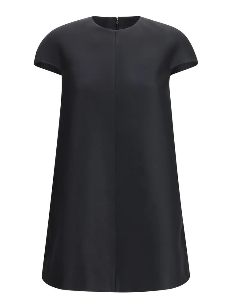 Black Wool Oves Aries Casual Dress