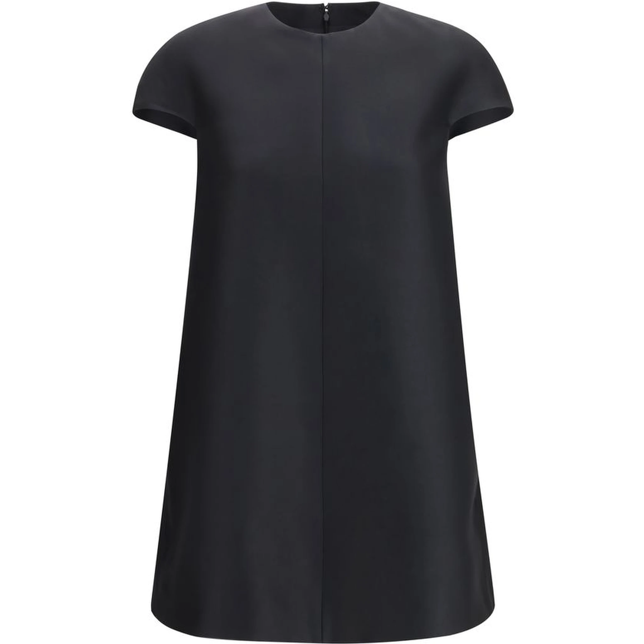 Black Wool Oves Aries Casual Dress