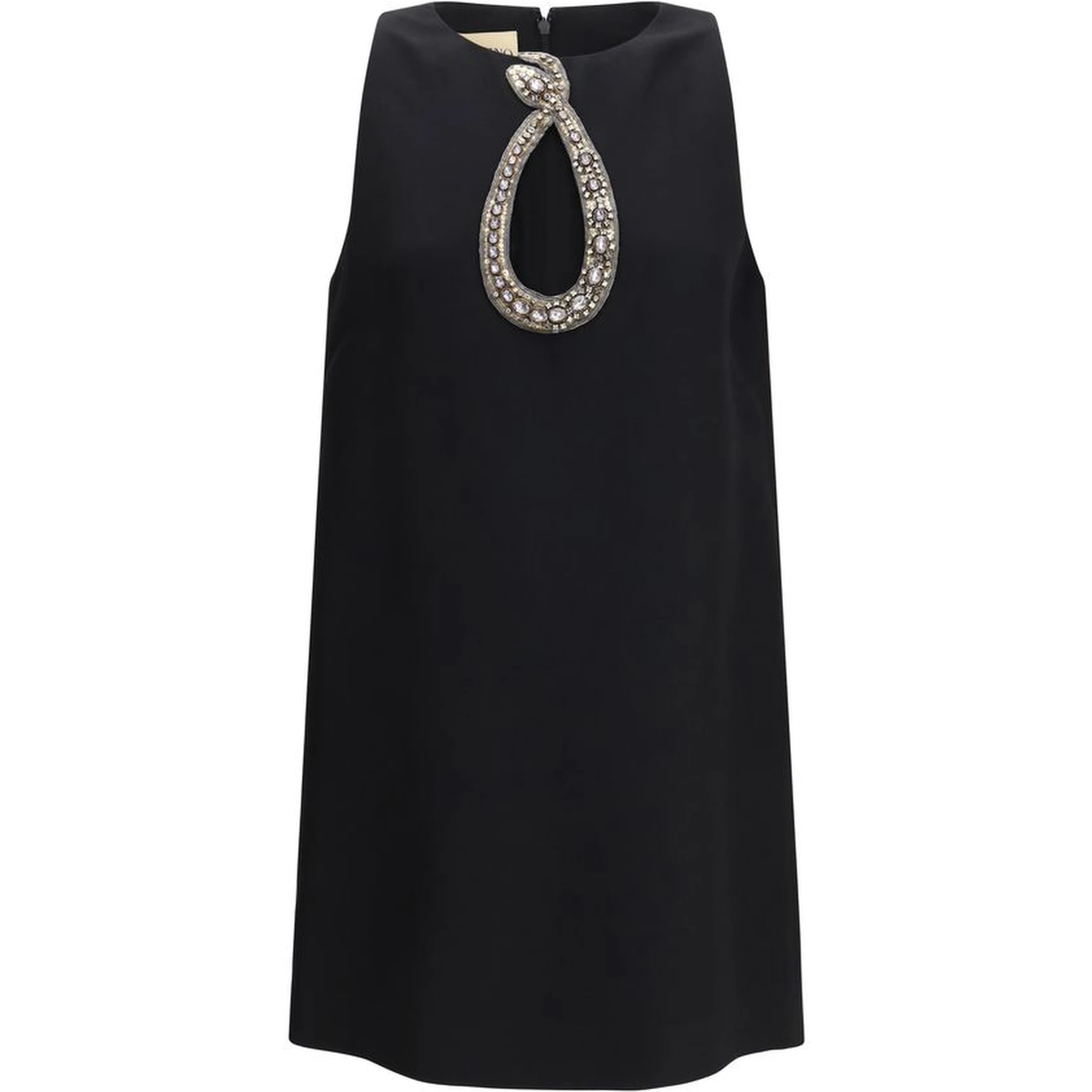 Black Wool Oves Aries Cocktail Dress