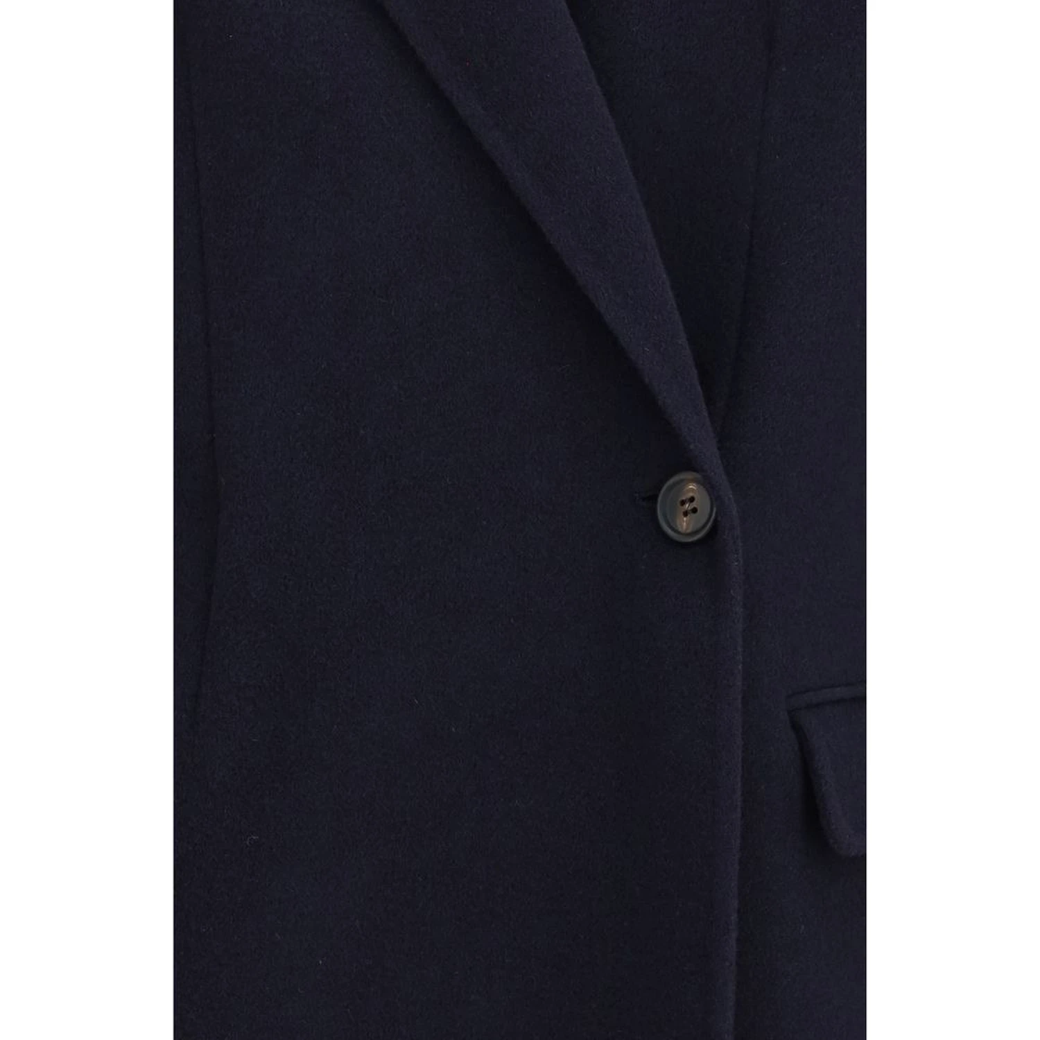 Blue Wool Oves Aries Full-Length Jacket