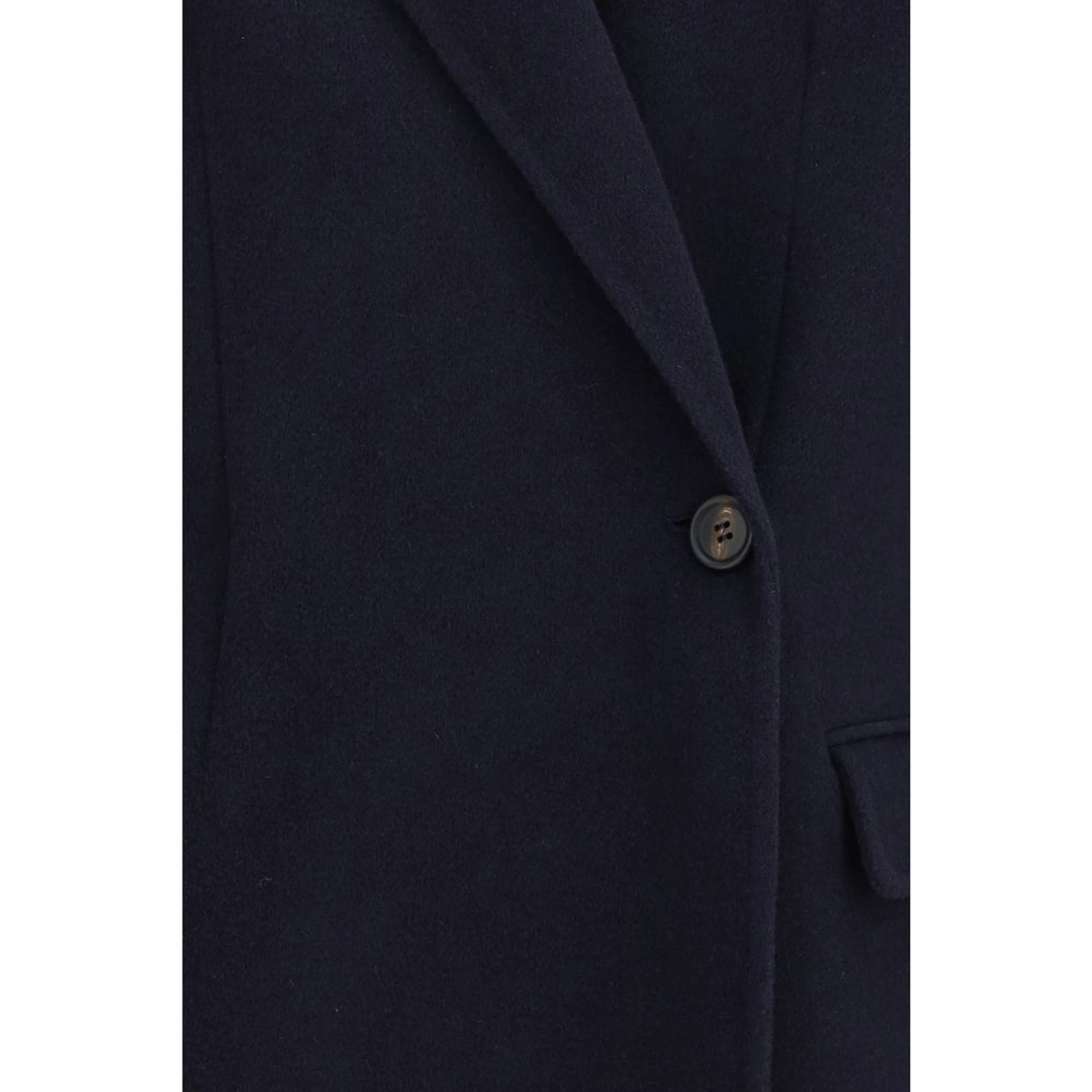 Blue Wool Oves Aries Full-Length Jacket