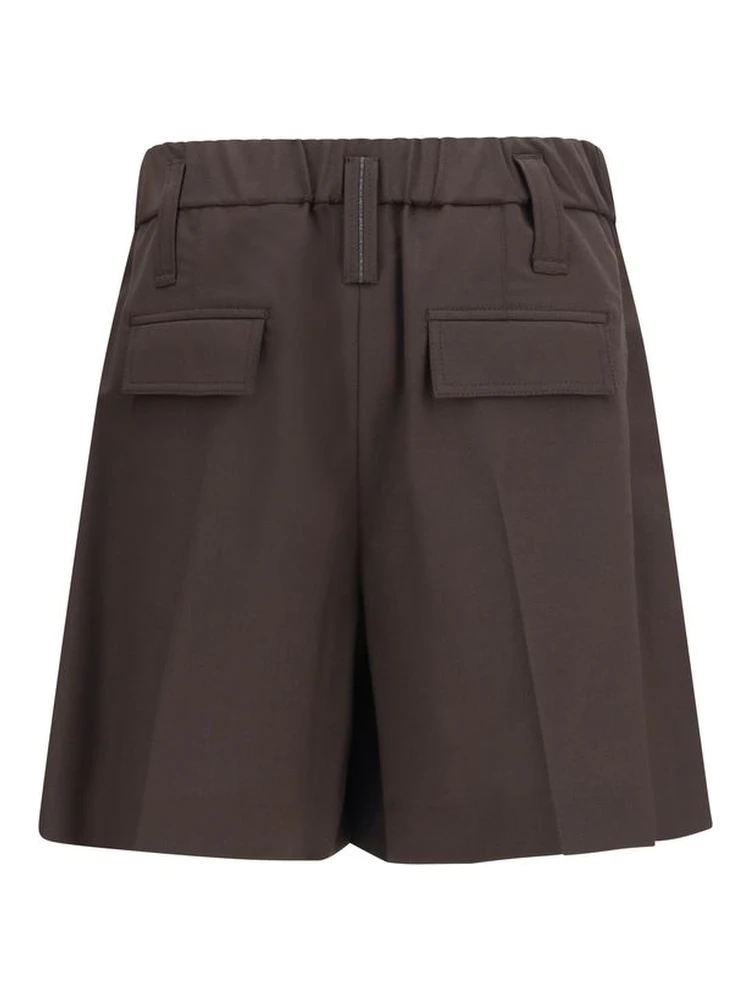 Brown Wool Oves Aries Bermuda Shorts alternative