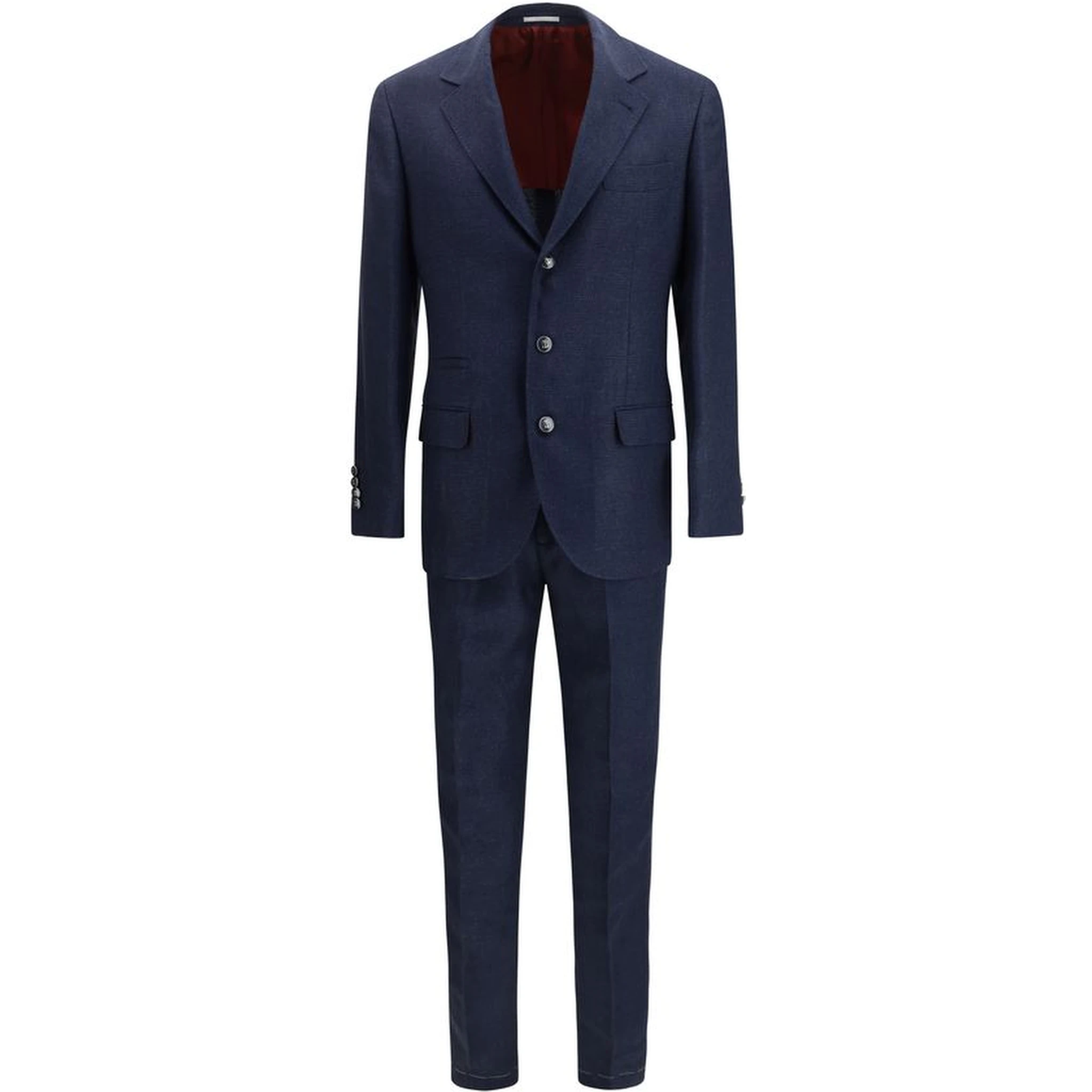 Blue Wool Oves Aries Two-Piece Suit