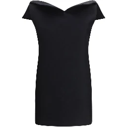 Black Wool Oves Aries Cocktail Dress