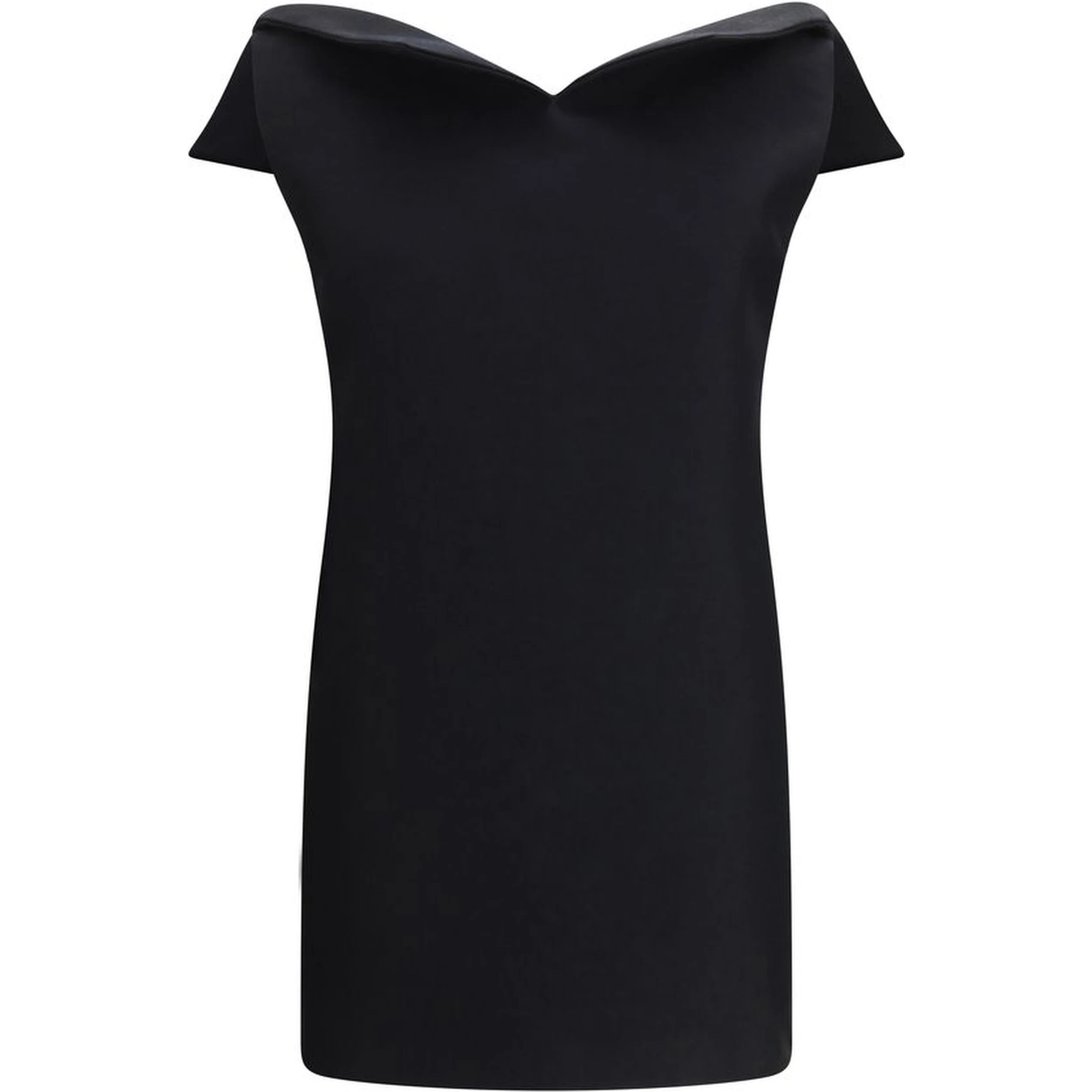 Black Wool Oves Aries Cocktail Dress