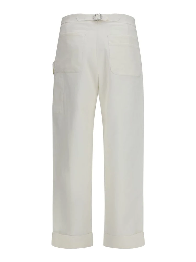 White Cotton Casual Pants alternative