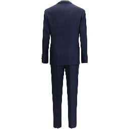 Blue Wool Oves Aries Two-Piece Suit
