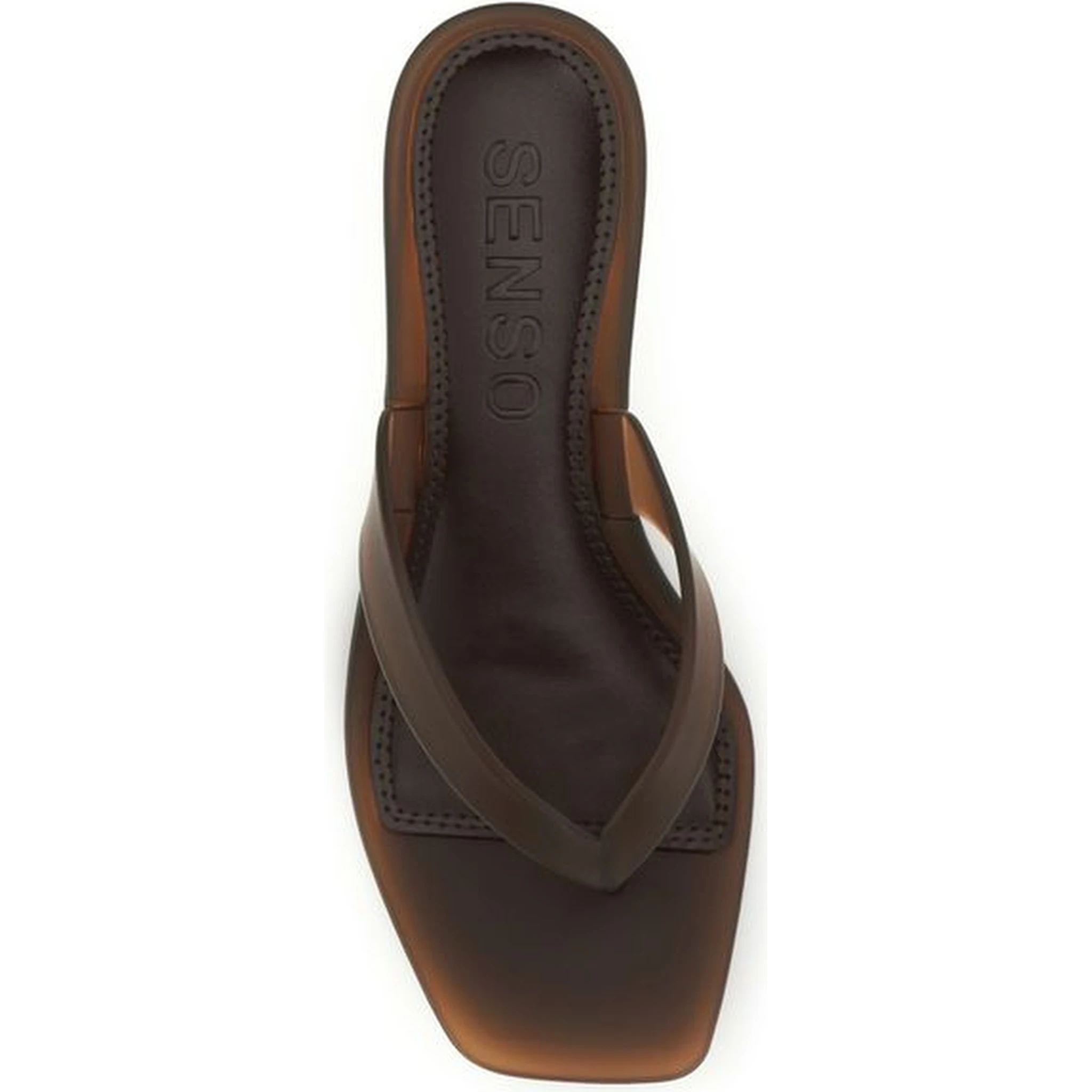 Brown Pvc Flat Sandals