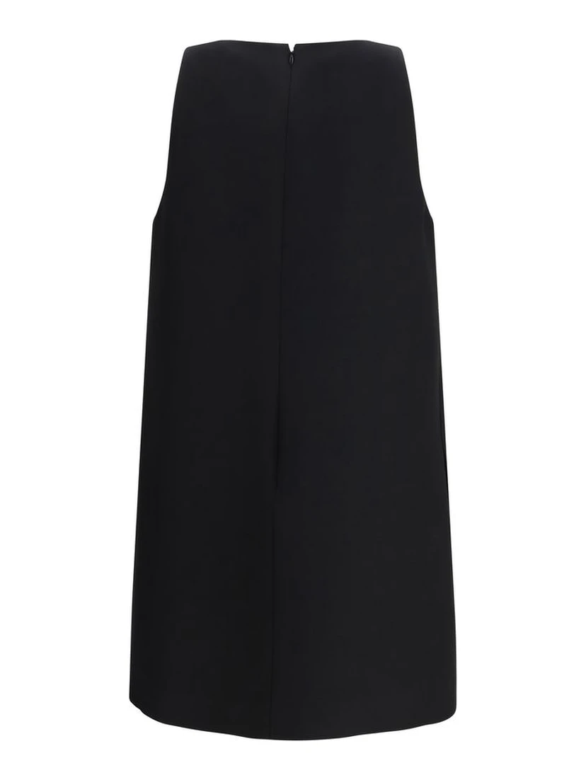 Black Wool Oves Aries Cocktail Dress