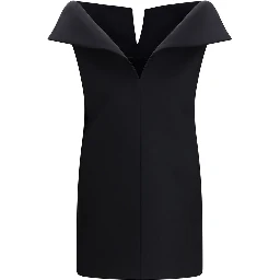 Black Wool Oves Aries Cocktail Dress
