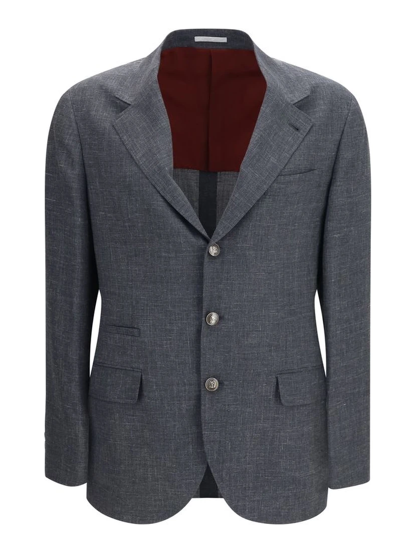 Gray Wool Oves Aries Blazer