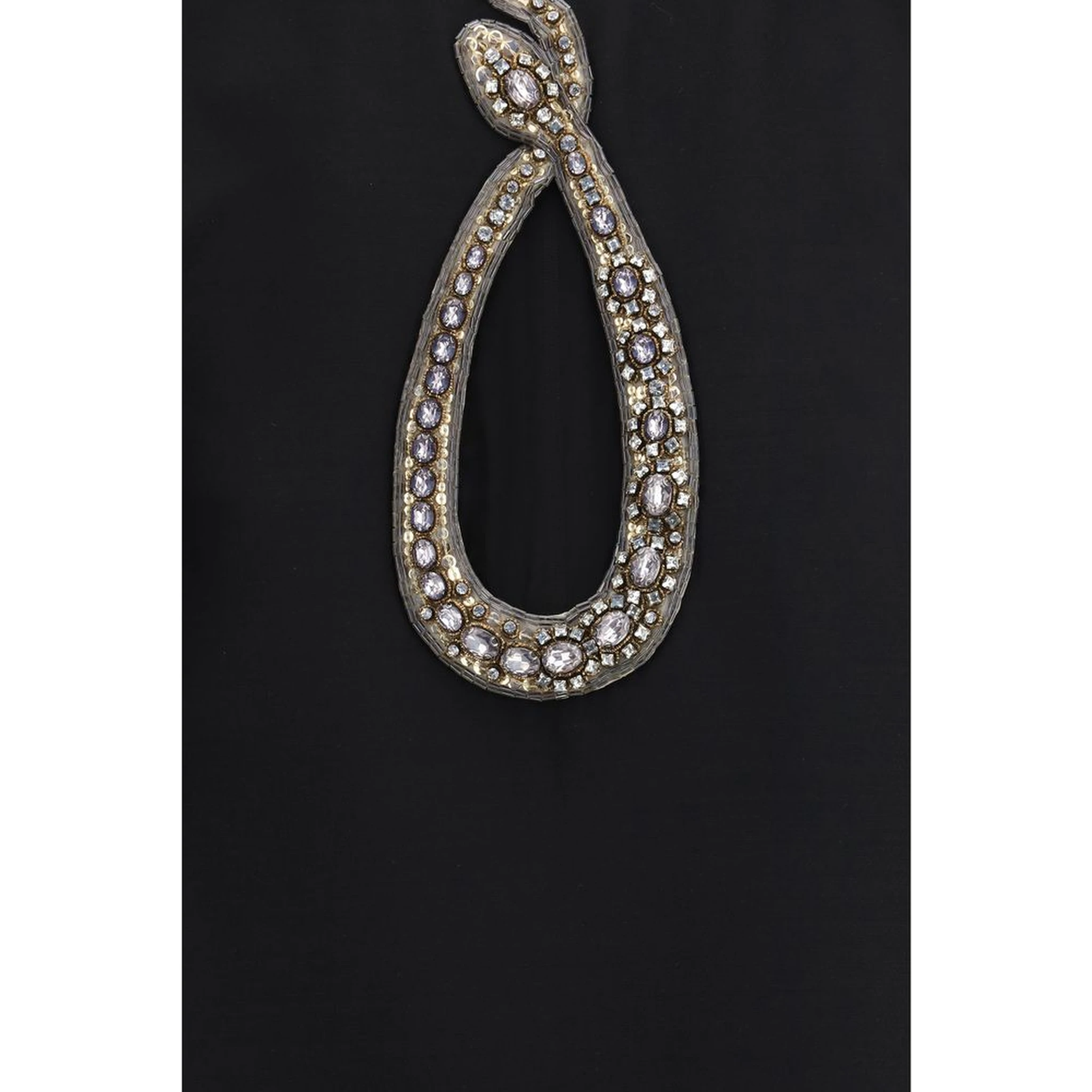 Black Wool Oves Aries Cocktail Dress