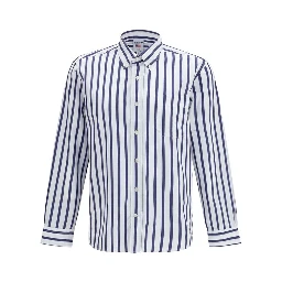 Blue Cotton Dress Shirt