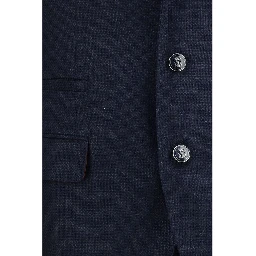 Blue Wool Oves Aries Two-Piece Suit