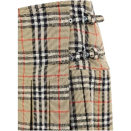 Beige Wool Oves Aries Mini Skirt