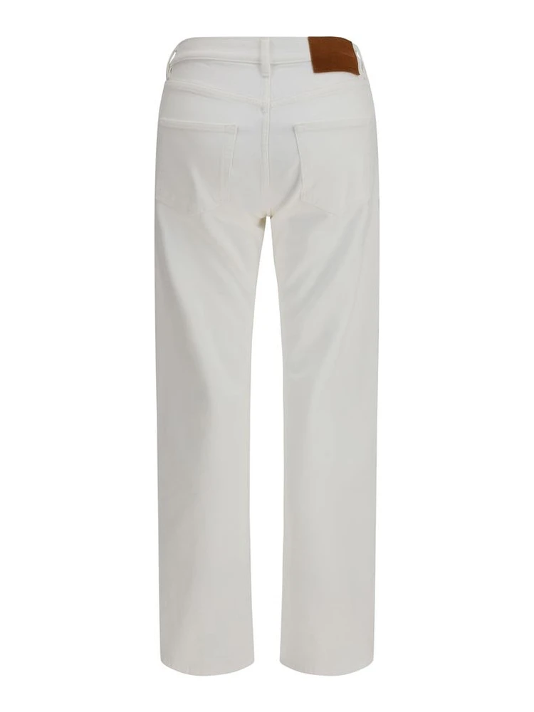 White Cotton Slim Fit Jeans alternative