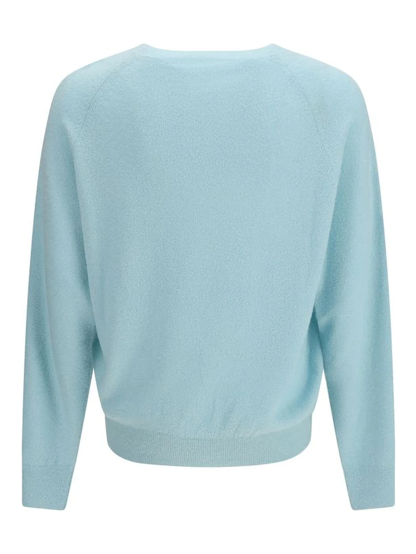 Blue Silk Sweatshirt