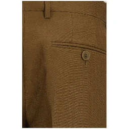 Brown Wool Oves Aries Dress Pants