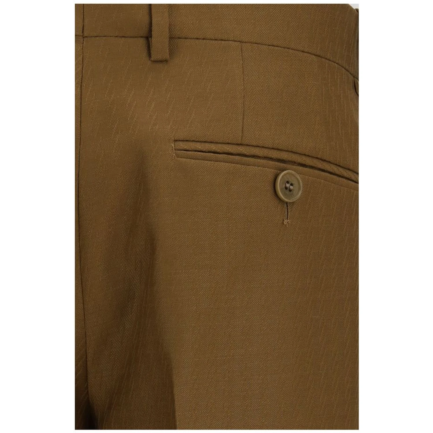 Brown Wool Oves Aries Dress Pants
