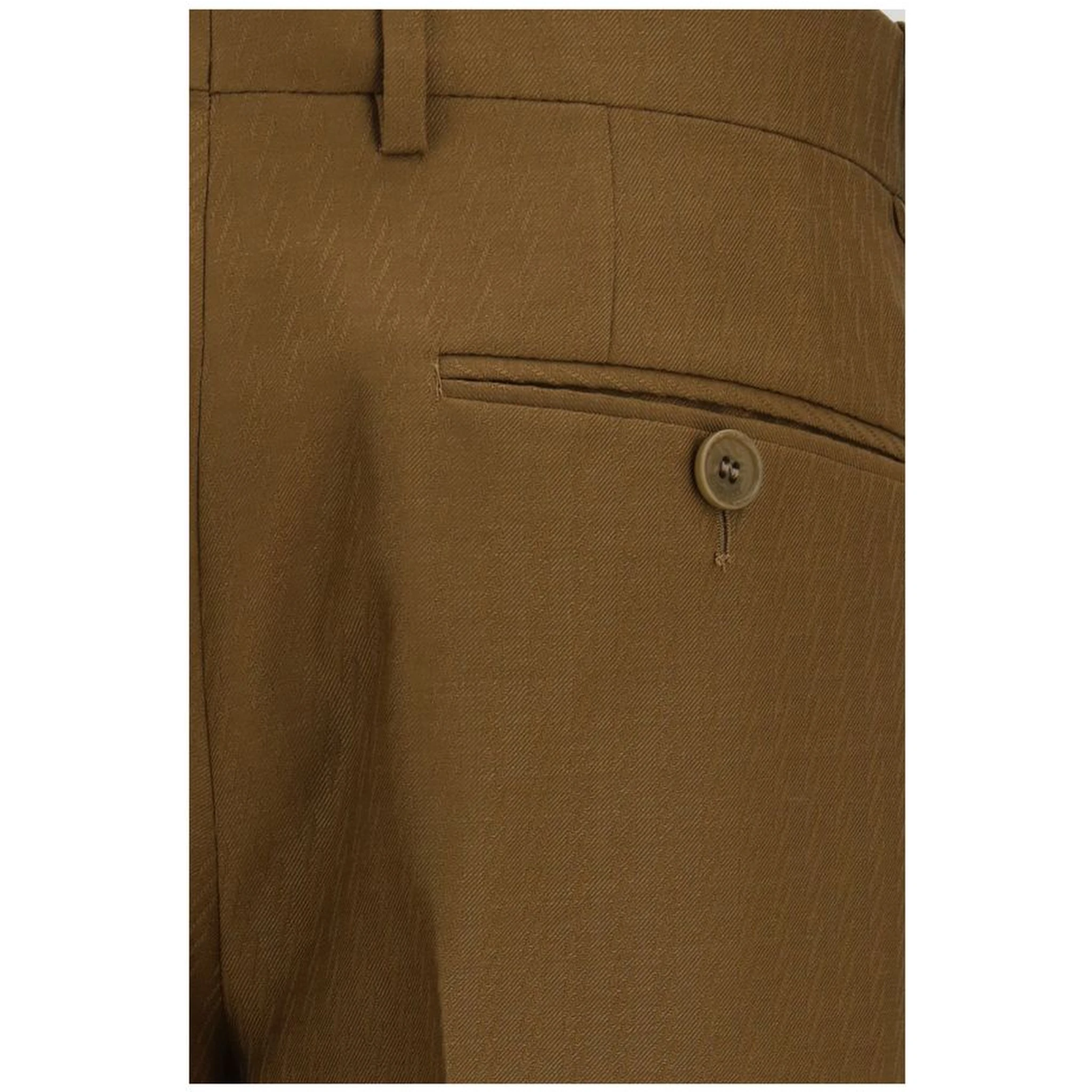 Brown Wool Oves Aries Dress Pants