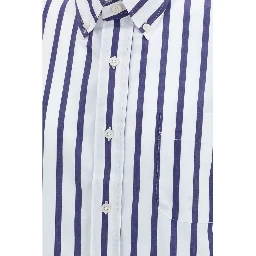 Blue Cotton Dress Shirt