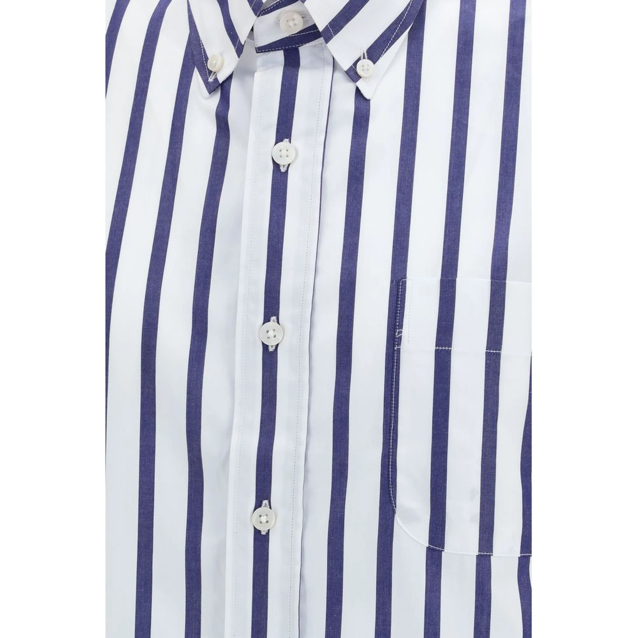 Blue Cotton Dress Shirt