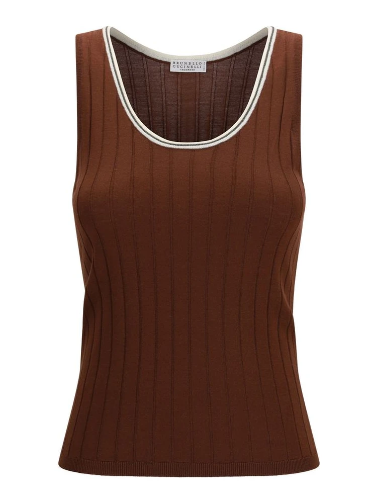 Bordeaux Wool Oves Aries Sleeveles T-Shirt