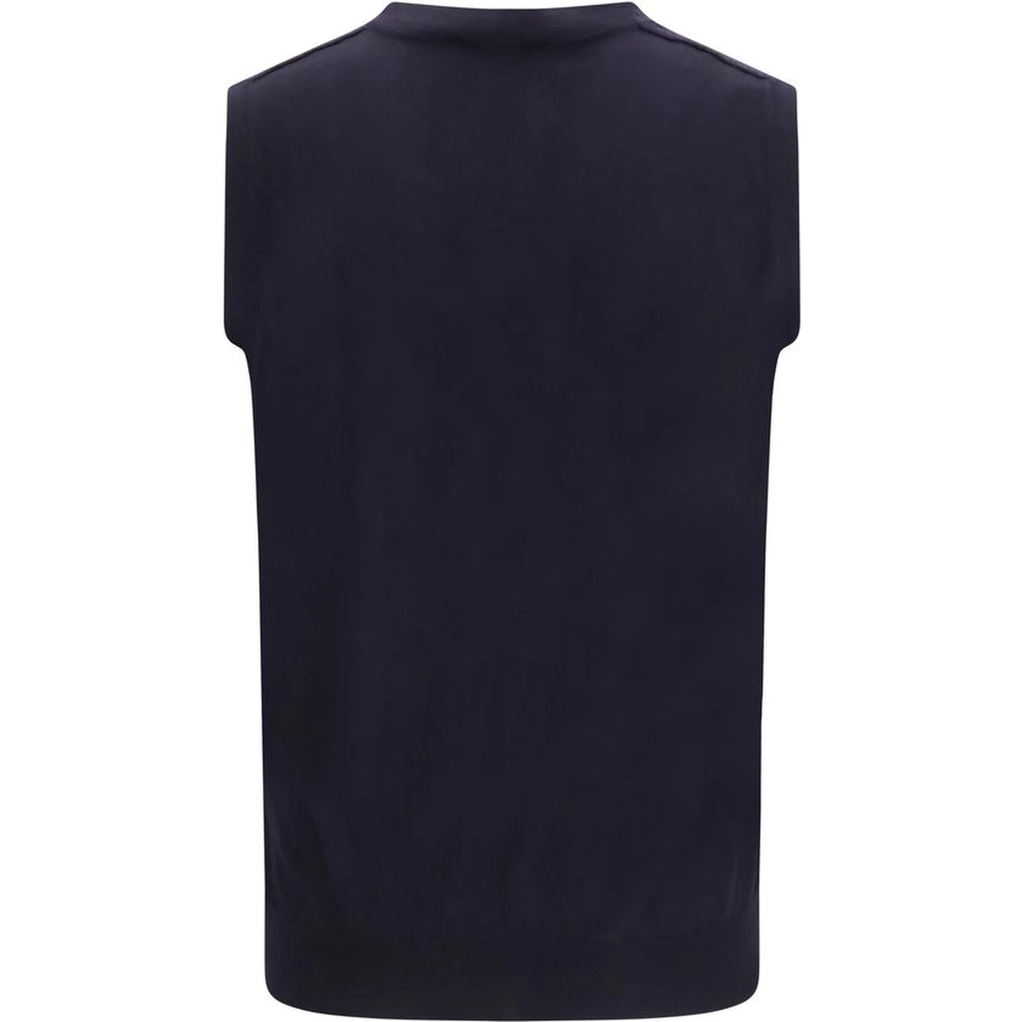 Blue Wool Oves Aries Sleeveles Sweater