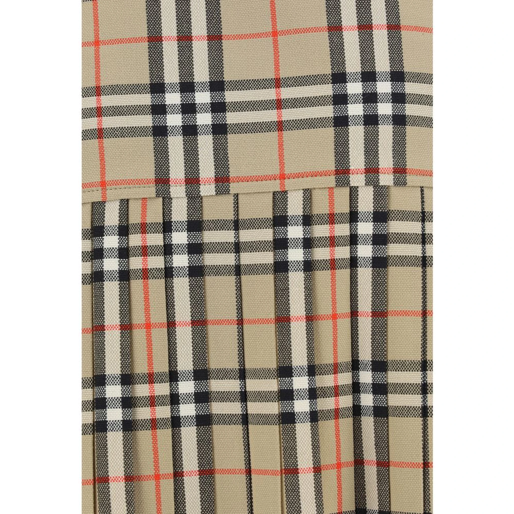 Beige Wool Oves Aries Mini Skirt