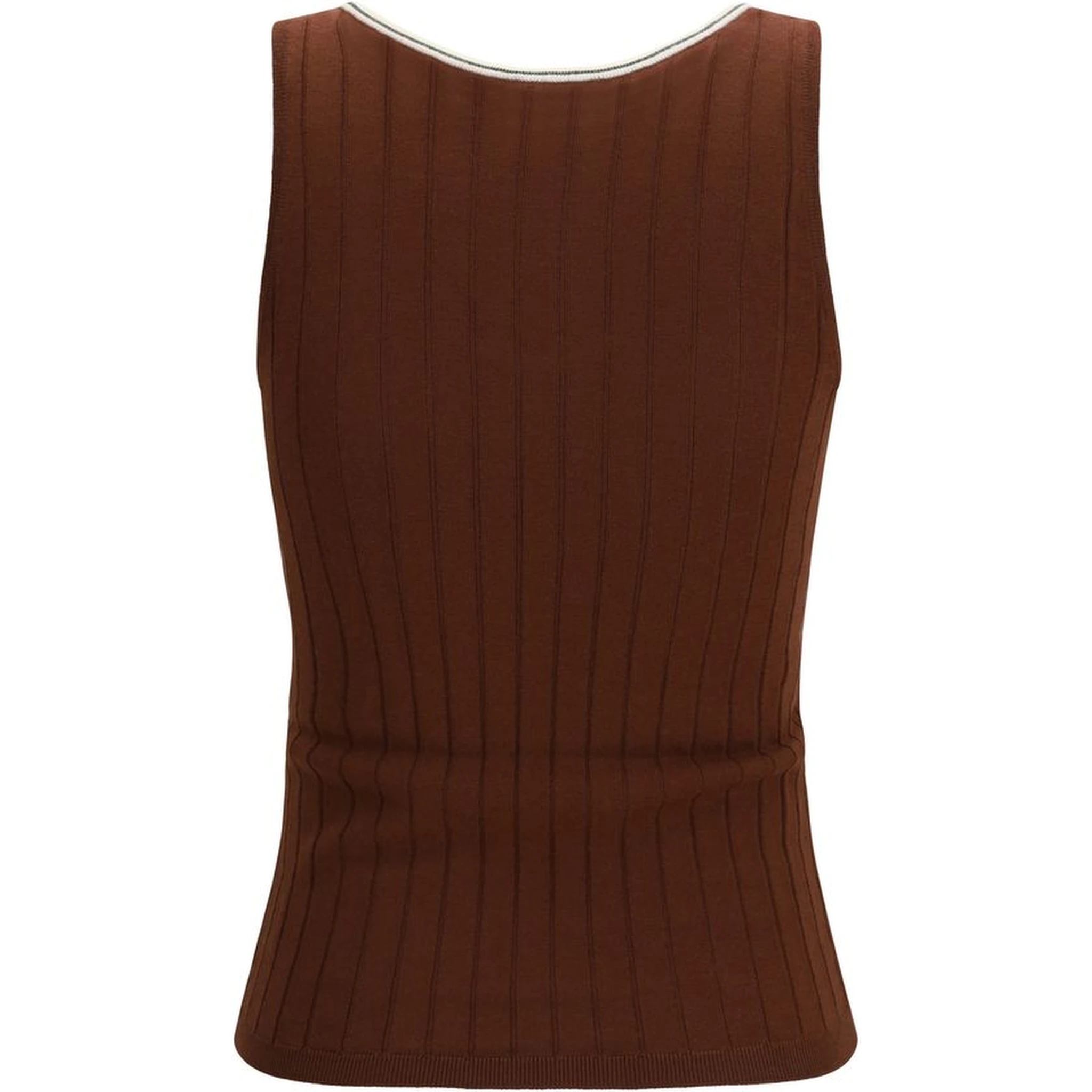 Bordeaux Wool Oves Aries Sleeveles T-Shirt