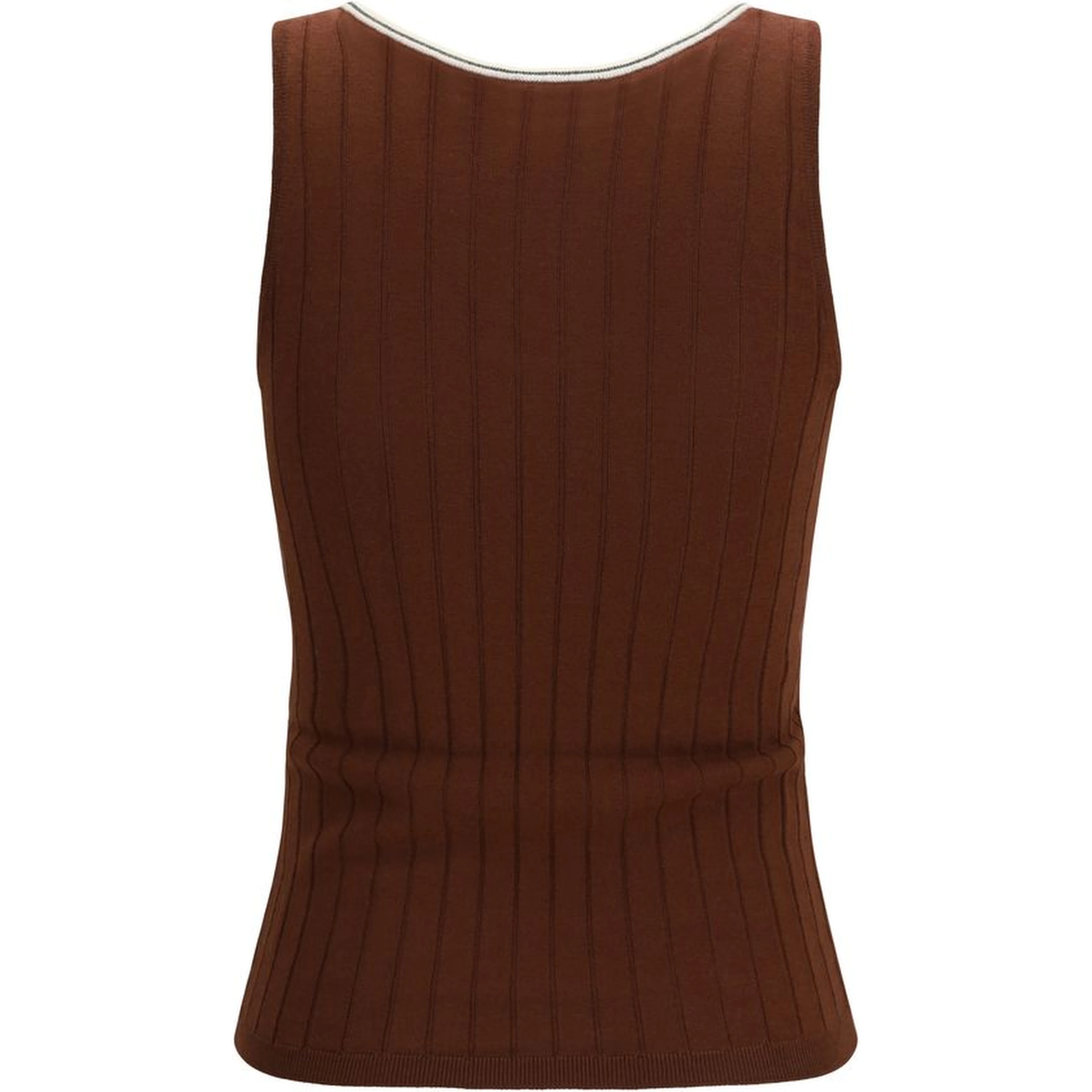 Bordeaux Wool Oves Aries Sleeveles T-Shirt