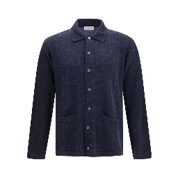 Blue Silk Cardigan