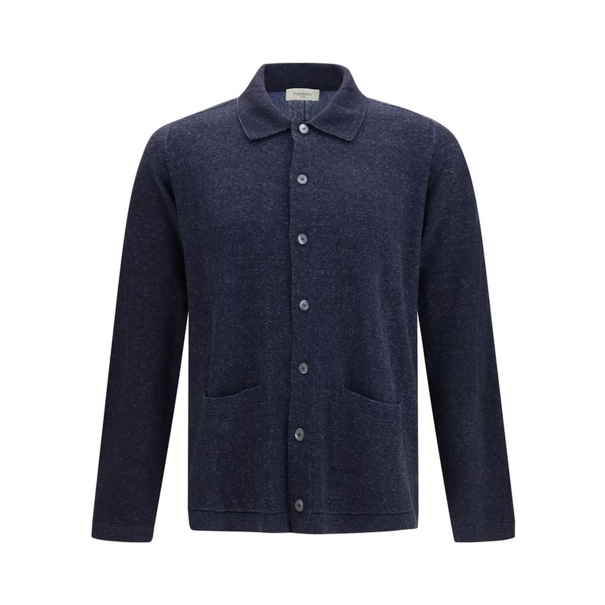 Blue Silk Cardigan