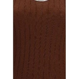Bordeaux Wool Oves Aries Sleeveles T-Shirt