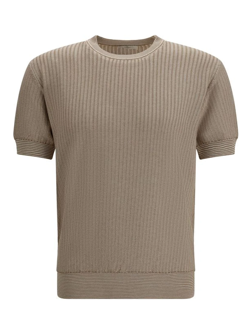 Beige Cotton Sweatshirt