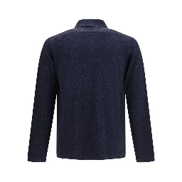 Blue Silk Cardigan