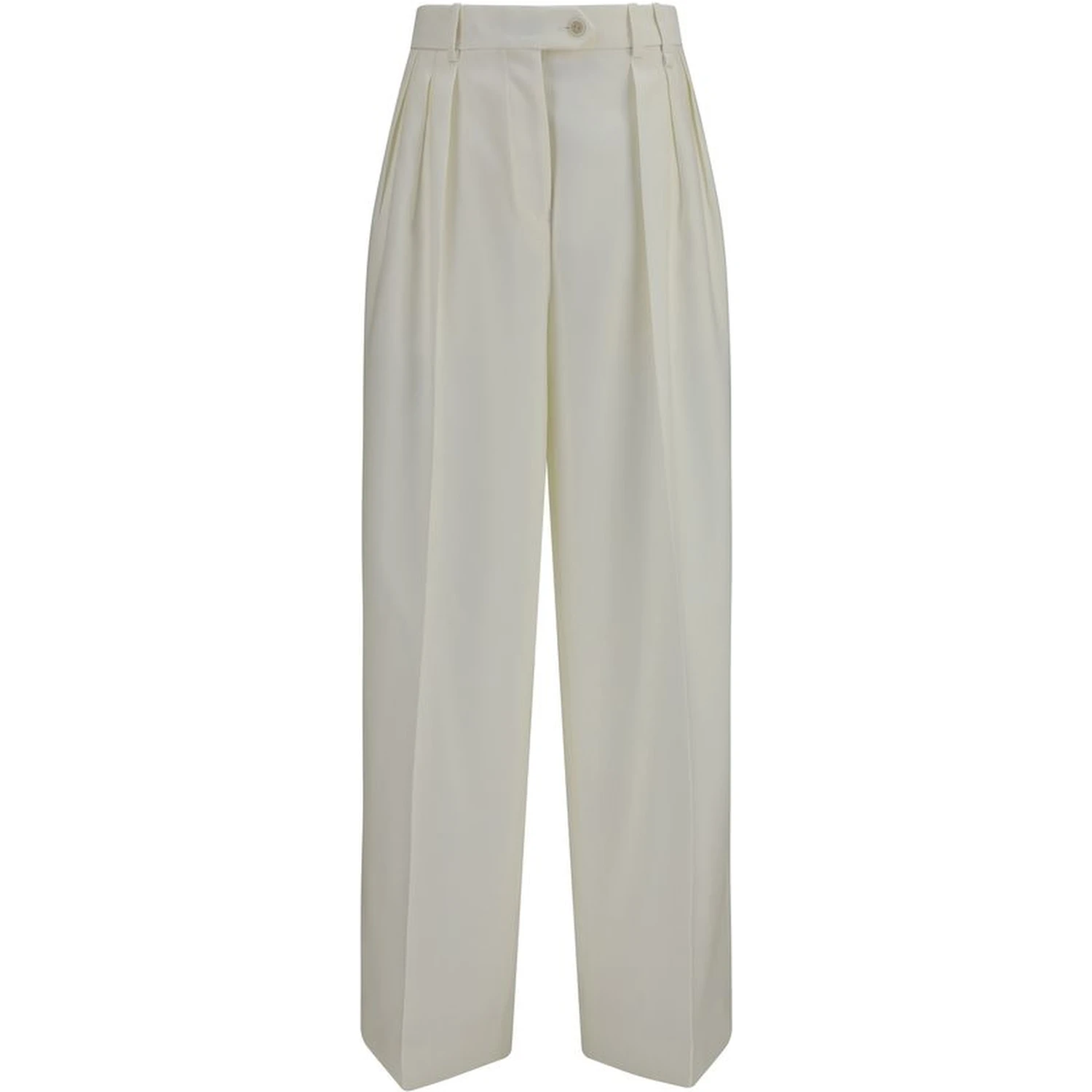 White Wool Oves Aries Casual Pants