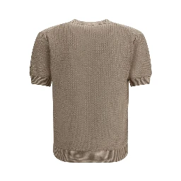 Beige Cotton Sweatshirt