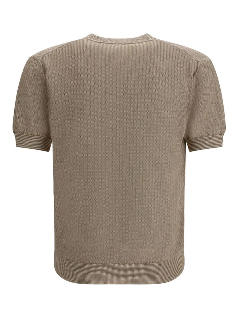 Beige Cotton Sweatshirt