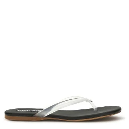 Black Rubber Flip-Flop Sandals