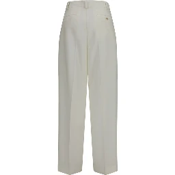 White Wool Oves Aries Casual Pants