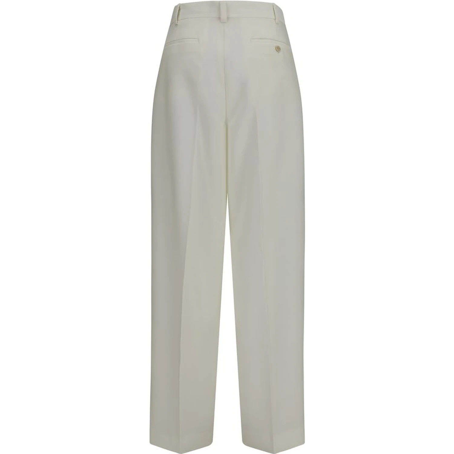 White Wool Oves Aries Casual Pants