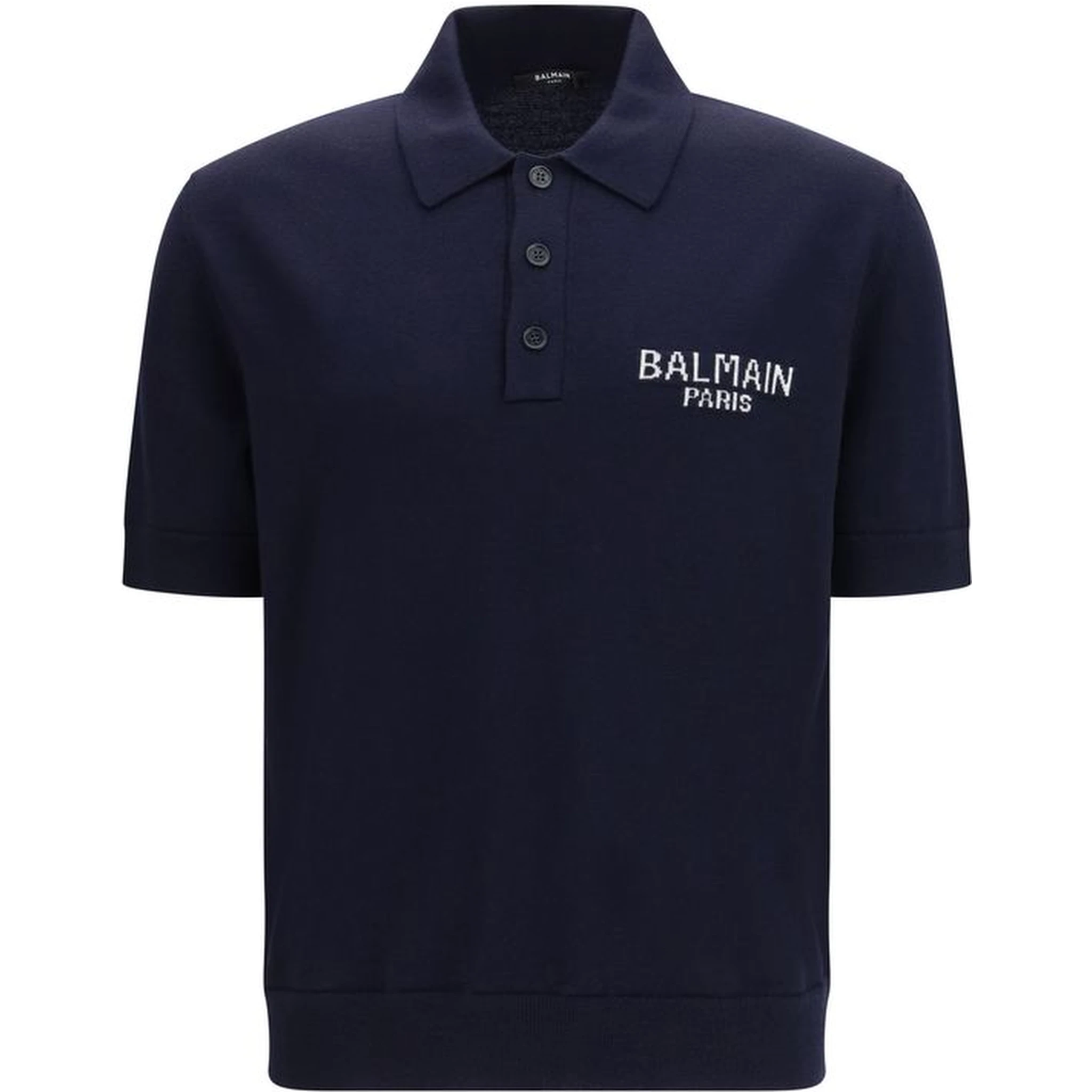 Blue Wool Oves Aries Polo Shirt