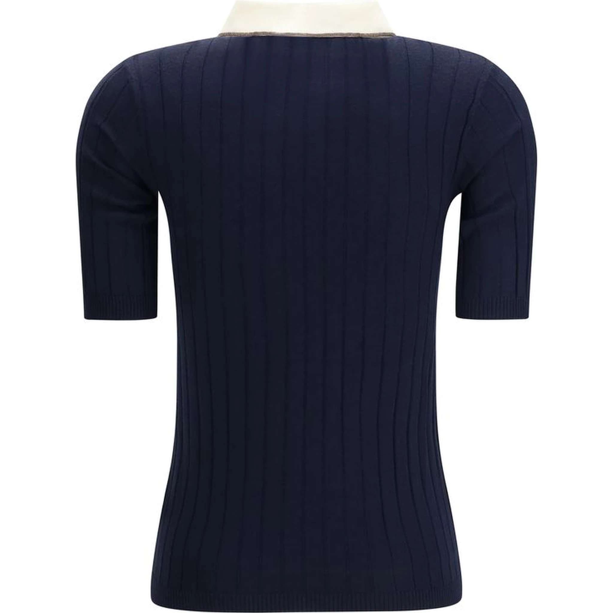 Blue Wool Oves Aries Polo Shirt